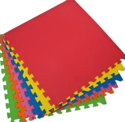 Mata PUZZLE PIANKOWE kolorowe 60x60 EVA 6 szt.10mm