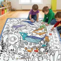 Mata suchościeralna Podwodny Świat 100x100 cm