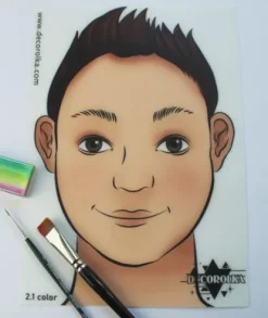 Mata treningowa do malowania twarzy A4 2.1 color