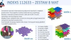 Maty ortopedyczne - mata podłogowa sensoryczna zestaw 8 sztuk