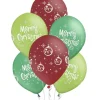 Merry Christmas 12 cali balony świąteczne 6 szt.
