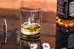 Metalowe naboje do drinków