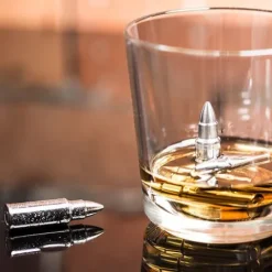 Metalowe naboje do drinków