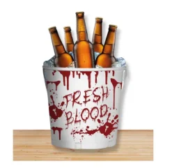 Metalowy Kubełek Wiaderko Cooler Halloween Fresh Blood