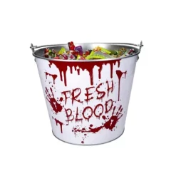 Metalowy Kubełek Wiaderko Cooler Halloween Fresh Blood