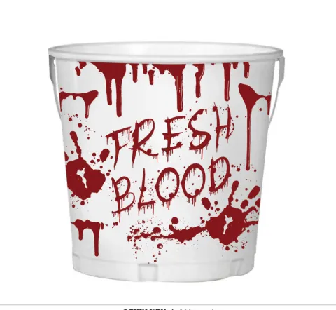 Metalowy Kubełek Wiaderko Cooler Halloween Fresh Blood