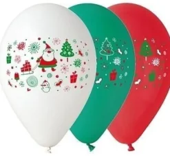 MIKOŁAJE 12 cali balony świąteczne 5 szt Gemar