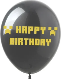 MINECRAFT balony gumowe z nadrukiem 12 szt. mix