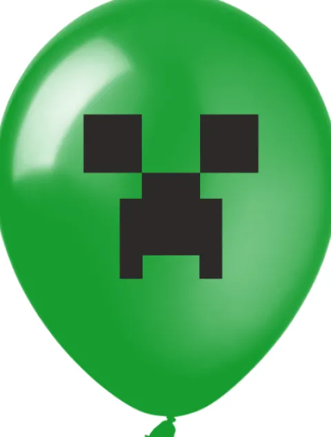 MINECRAFT balony gumowe z nadrukiem 12 szt. mix
