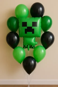 Minecraft Piksele balon foliowy Creeper 68 cm