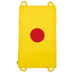 Mini chusta animacyjna 100 x 60 cm żółta z kołem czerwonym