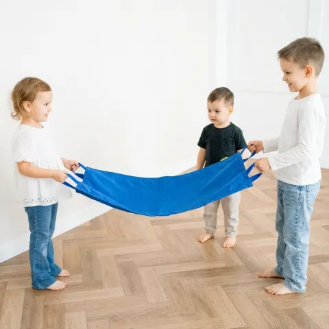 Mini chusta animacyjna 100 x 60 cm zestaw 6 sztuk kolory tęczowe