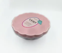 Miseczka miska okrągła Vert Decor 6 szt. różowe