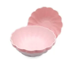 Miseczka miska okrągła Vert Decor 6 szt. różowe