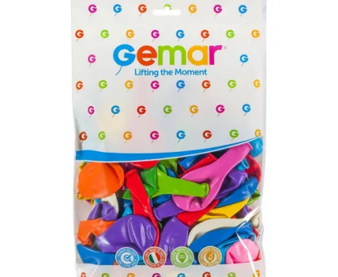 MIX 8 cali 100 szt Gemar balony