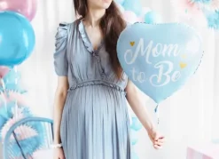 Mom to Be balon foliowy serce 35 cm Baby Shower