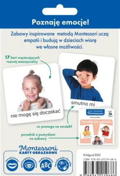 Montessori Emocje KARTY OBRAZKOWE 2-5