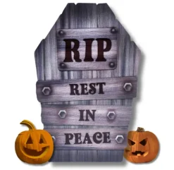 Nagrobek RIP Rest in Peace dekoracja Halloween 56 cm
