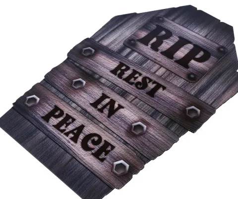 Nagrobek RIP Rest in Peace dekoracja Halloween 56 cm