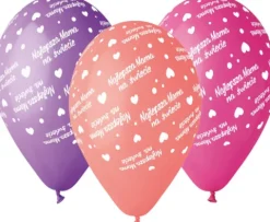 Najlepsza mama Dzień Matki balony lateksowe 12" 5 szt.