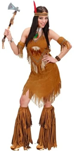 Nakładki na buty frędzle brązowe Indianin, Hipis