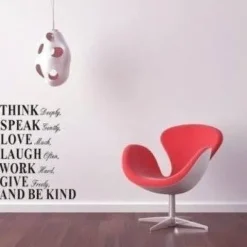 Naklejka dekoracyjna na ścianę THINK DEEPLY