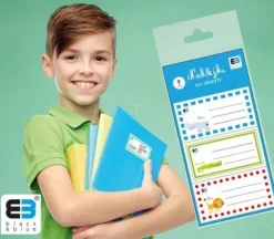 Naklejki na zeszyty 9 sztuk Pastelowe zwierzaki