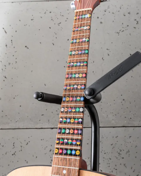 Naklejki do nauki gry na gitarze