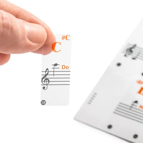 Naklejki do nauki gry na pianinie, keyboardzie, fortepianie