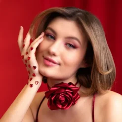 Naklejki Rubinowe Serca 36 szt.