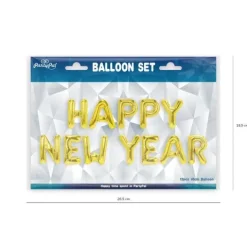 Napis HAPPY NEW YEAR balon foliowy na Sylwestra