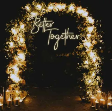 Napis LED neon - Better Together