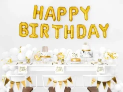 Napis z balonów HAPPY BIRTHDAY na urodziny balon foliowy