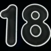 Napis LED neon - 18 cyfra