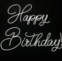 Napis LED neon - Happy Birthday