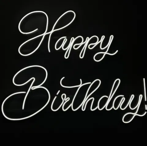 Napis LED neon - Happy Birthday