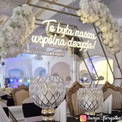 Napis LED neon - To była nasza wspólna decyzja