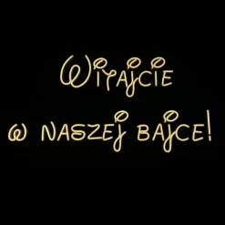 Napis LED neon - Witajcie w naszej bajce! (plexi) 02