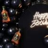 Napis LEDowy NEON - Happy Birthday biały na plexi