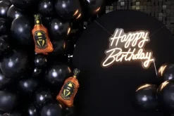 Napis LEDowy NEON - Happy Birthday biały na plexi