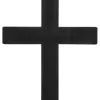 Naszyjnik czarny KRZYŻ 22 cm Halloween