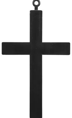 Naszyjnik czarny KRZYŻ 22 cm Halloween