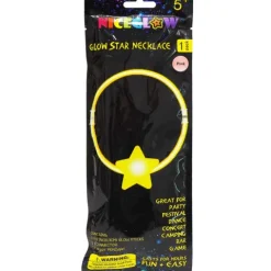 Naszyjnik Glow stick łamany święcący z gwiazdką 1 szt.