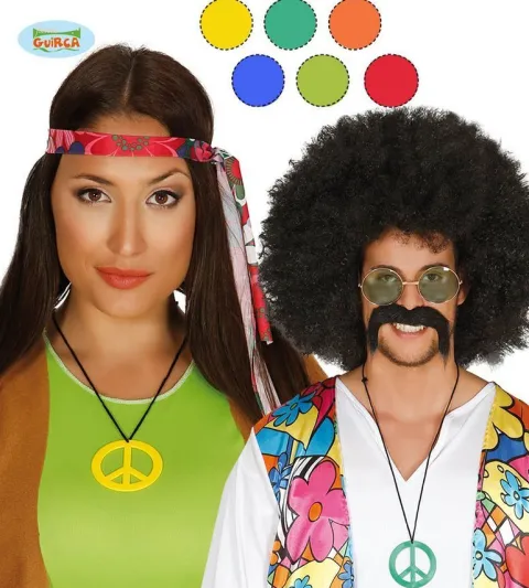 Naszyjnik Pacyfka Hippie różne kolory