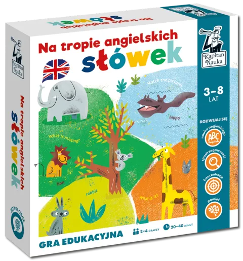 NA TROPIE ANGIELSKICH SŁÓWEK GRA EDUKACYJNA KAPITAN NAUKA