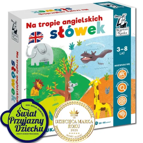 NA TROPIE ANGIELSKICH SŁÓWEK GRA EDUKACYJNA KAPITAN NAUKA