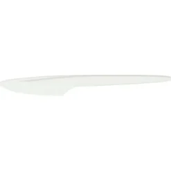 Noże wielorazowe białe, z tworzywa sztucznego 18 cm zestaw 8 sztuk