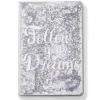 Notes FOLLOW YOUR DREAMS - srebrne cekiny