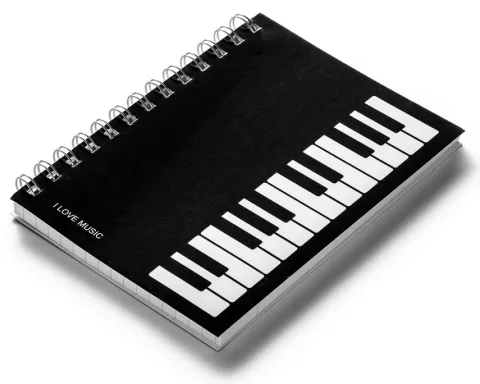 Notes muzyka - I LOVE MUSIC