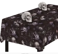 Obrus Halloween czaszki szkielet 137x274 cm